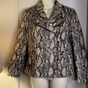 ANNABEL | Faux Python | Jacket | Small
